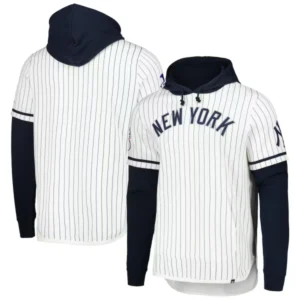 New York Yankees Jersey Hoodie White