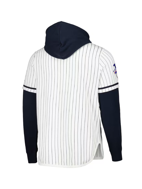 New York Yankees White Pinstripe Hoodie