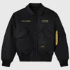 OVO Alpha Industries Bomber Jacket Black