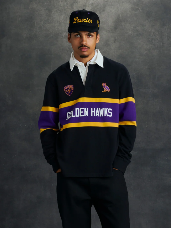 OVO Wilfrid Laurier University Polo Shirt Black