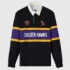 OVO Wilfrid Laurier University Rugby Polo Shirt Black