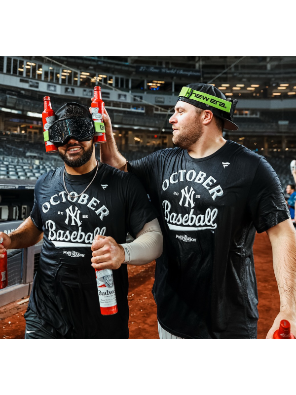 October Baseball Yankees Black T-shirt 2025