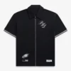 Off Season Philadelphia Eagles Zip-Up T-Shirt Black