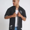 Off Season Unisex Black Philadelphia Eagles Heavy Jersey Zip-Up T-Shirt