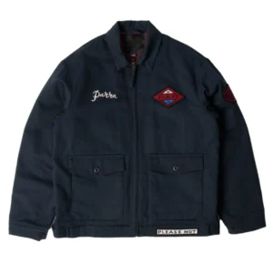 Parra Pumping Gas Jacket Blue