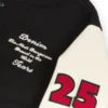 Peace Wreath Denim Tears Black & White Varsity Jacket