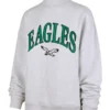 Philadelphia Eagles '47 Women's Vantage Mock Neck Pullover Sweatshirt - Heather Gray