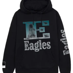 Philadelphia Eagles Aleali May x No Caller ID Black Stacked Hoodie
