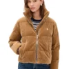 Polo Ralph Lauren Cord Puffer Jacket Brown