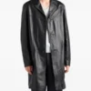 Prada Nappa Black Leather Coat