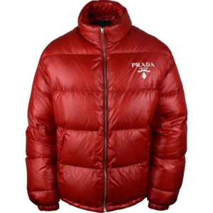 Prada Red Puffer jacket