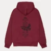 Stussy Swim Out Maroon Zip-Up Hoodie