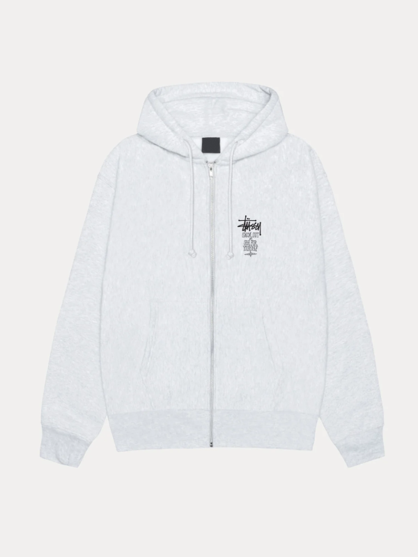 Stussy Swim Out Zip Hoodie Grey