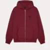 Stussy Swim Out Zip Hoodie Maroon