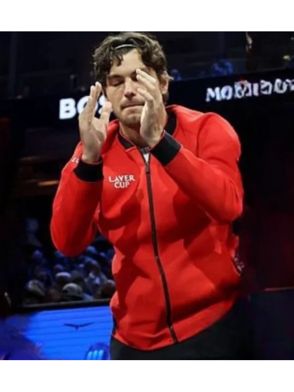 Taylor Fritz Laver Cup Bomber Jacket Red