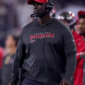 Todd Bowles Buccaneers Nike 2025 Sideline Long Sleeve Hoodie T-Shirt