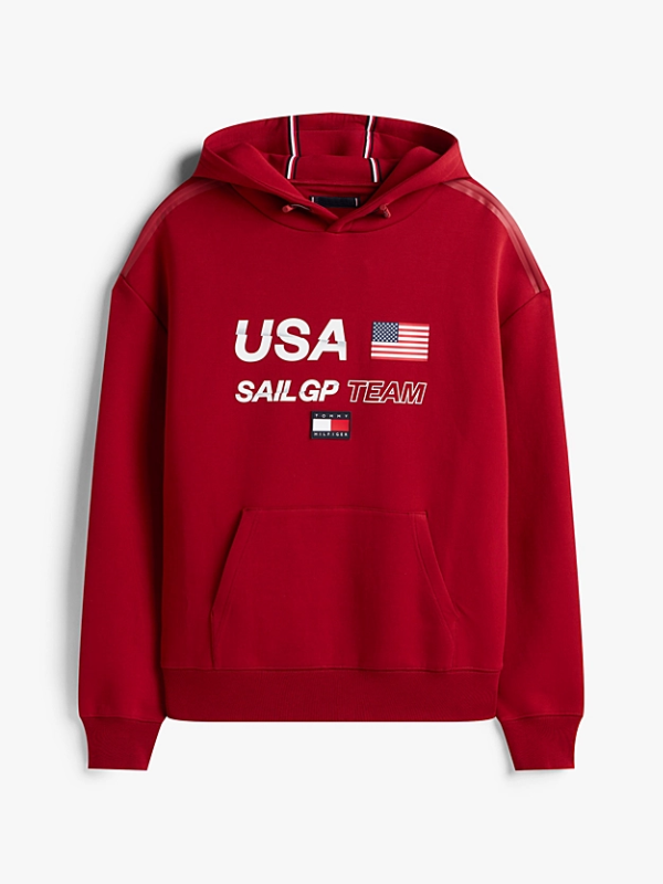 Tommy Hilfiger x US SailGP Team Hoodie Red