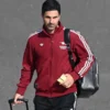 UEFA Champions League Mikel Arteta Maroon Track Jacket 2025-26