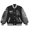 UFC-313-Los-Angeles-2025-Black-Varsity-Jacket