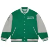 Unisex Philadelphia Eagles Mitchell & Ness Kelly Green Varsity Team Full-Snap Jacket