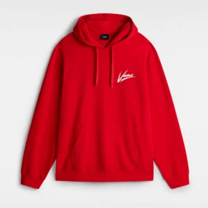 Vans Dettori Loose Pullover Hoodie Red