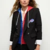 Women's Buffalo Bills Veronica Beard Black Dickey Jacket Blazer