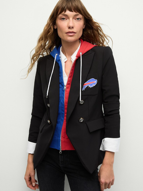Women's Buffalo Bills Veronica Beard Black Dickey Jacket Blazer
