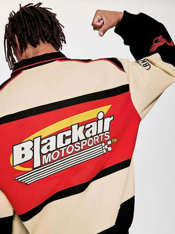 red Air Racing Style Varasity Jacket