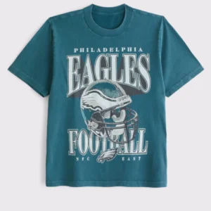 Abercrombie Philadelphia Eagles Vintage-Inspired Graphic Tee Green