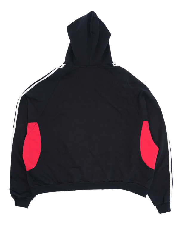 Adidas x Balenciaga Black And Red Hoodie