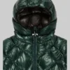 And_wander_diamond_stitch_Green_down_Puffer_jacket_men_s
