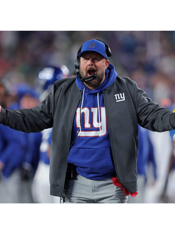 Brian Daboll Giants Nike Sideline Bomber Jacket Black