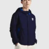 Chelsea Windbreaker Hooded Jacket Navy