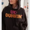 Dunkin x UO Graphic Bubble Hoodie Brown