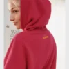 Dunkin x UO Graphic Bubble Hoodie Pink