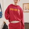 Dunkin x UO Hoodie Pink