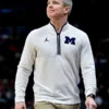 Dusty May Michigan Wolverines Jordan Brand Victory White Half-Zip Sweatshirt