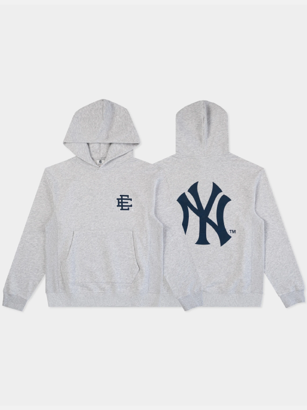 Eric Emanuel Yankees Hoodie Grey