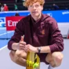 Erste Bank Open 2025 Jannik Sinner Maroon Jacket
