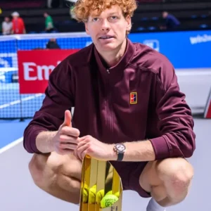 Erste Bank Open 2025 Jannik Sinner Maroon Jacket
