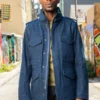 Iron Heart 16oz Natural Indigo Selvedge Denim M65 Field Jacket Blue