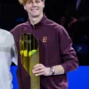 Jannik Sinner Erste Bank Open 2025 Maroon Jacket