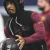 Jayden Daniels Commanders Nike 2025 Sideline Sleeveless Hoodie