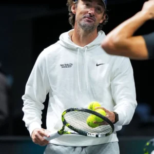 Juan Carlos Ferrero Rolex Paris Masters White Hoodie
