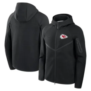 Kansas City Chiefs Nike Tech Fleece Windrunner Full-Zip Hoodie Jacket Black