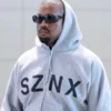 Kanye West Sznx Hoodie Grey
