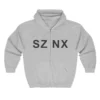 Kanye West Sznx Zip-Up Hoodie Grey