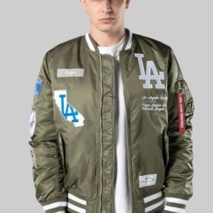 LA_Dodgers_MLB_X_Alpha_Green_Bomber_Jacket