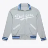 Los Angeles Dodgers Cooperstown Batting Practice Jacket Grey