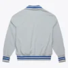 Los Angeles Dodgers Gray Mitchell & Ness Cooperstown Vintage Logo Replica Batting Practice Jacket